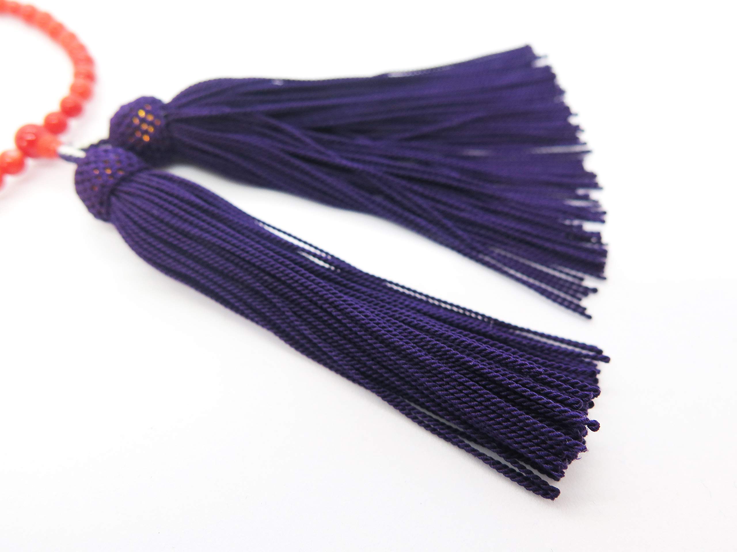 Amazon｜イタリア 産 5mm 宝石 赤 珊瑚 数珠 念珠 天然 無染色